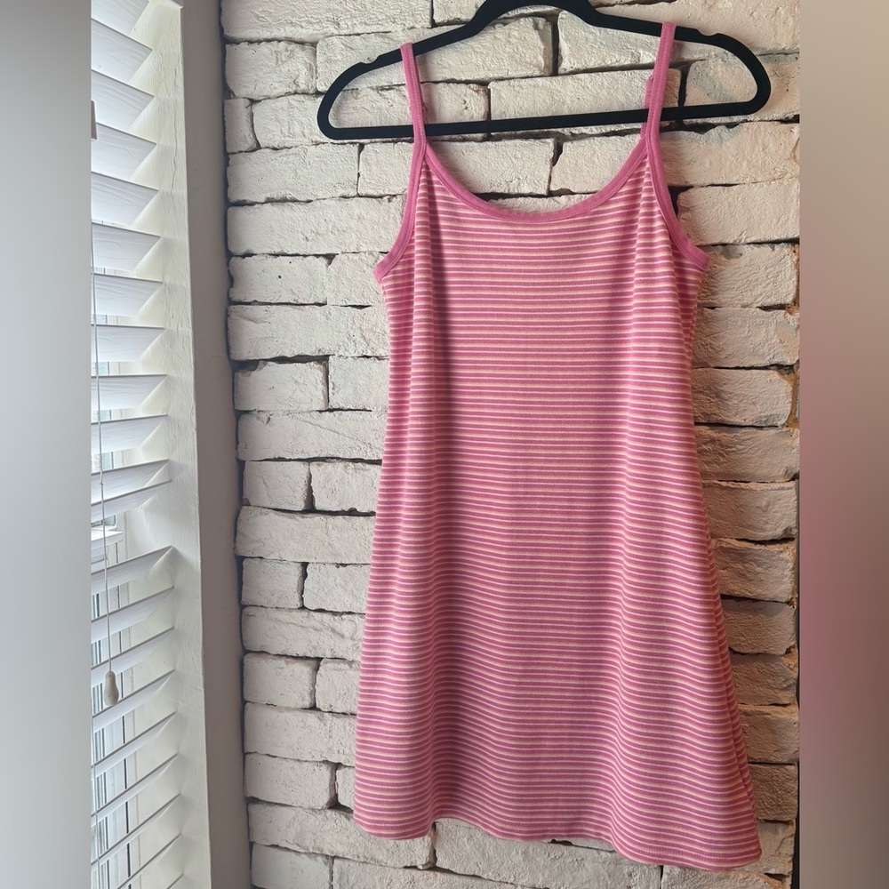 American Eagle Striped Spaghetti Strap Dress
